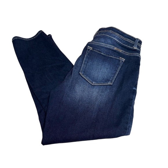 KanCan from Maurice’s size 31 Dark Blue Skinny Jeans distressed knees - Picture 1 of 10